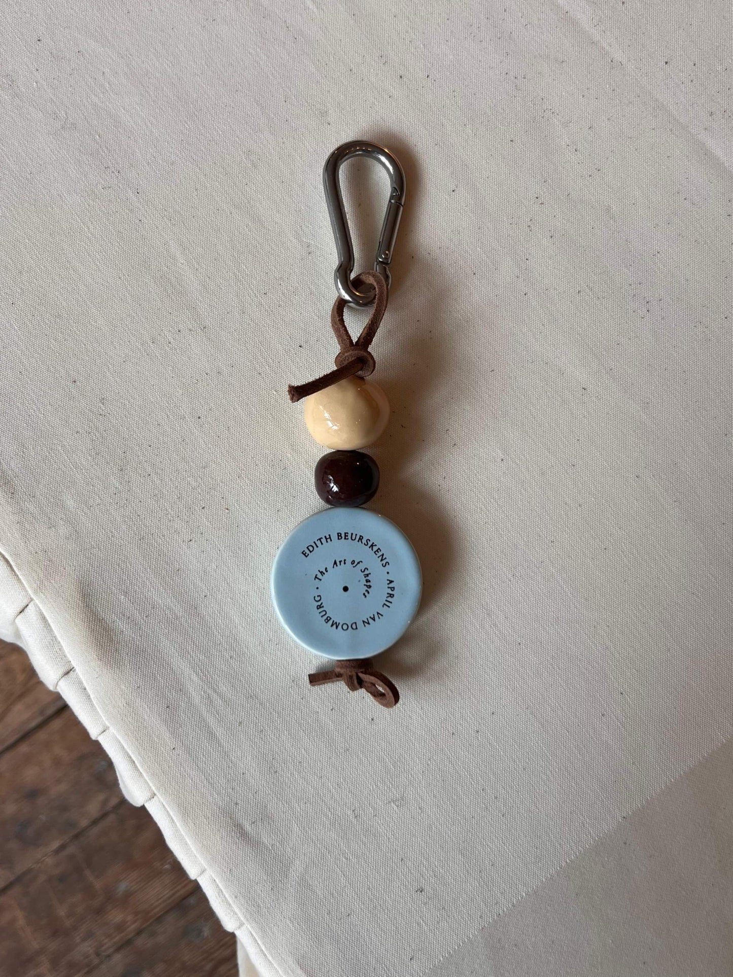 Keychain HAPPY • Ice blue