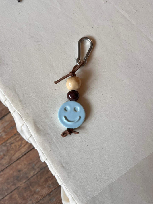 Keychain HAPPY • Ice blue