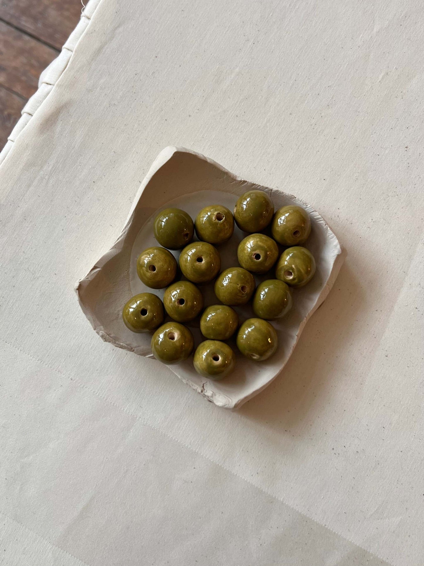 Necklace • Cream cord • Custom colors