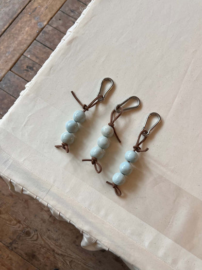 Keychain Boule • Brown cord • Custom Colors