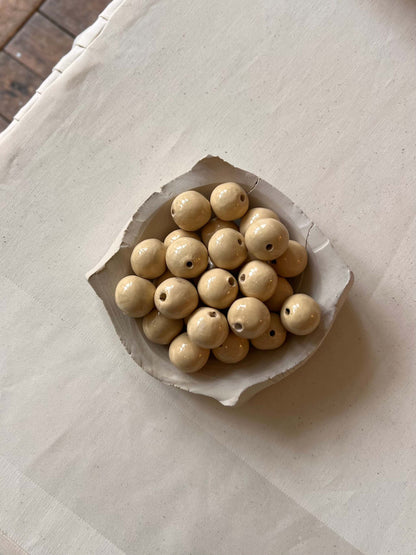 Necklace • Cream cord • Custom colors