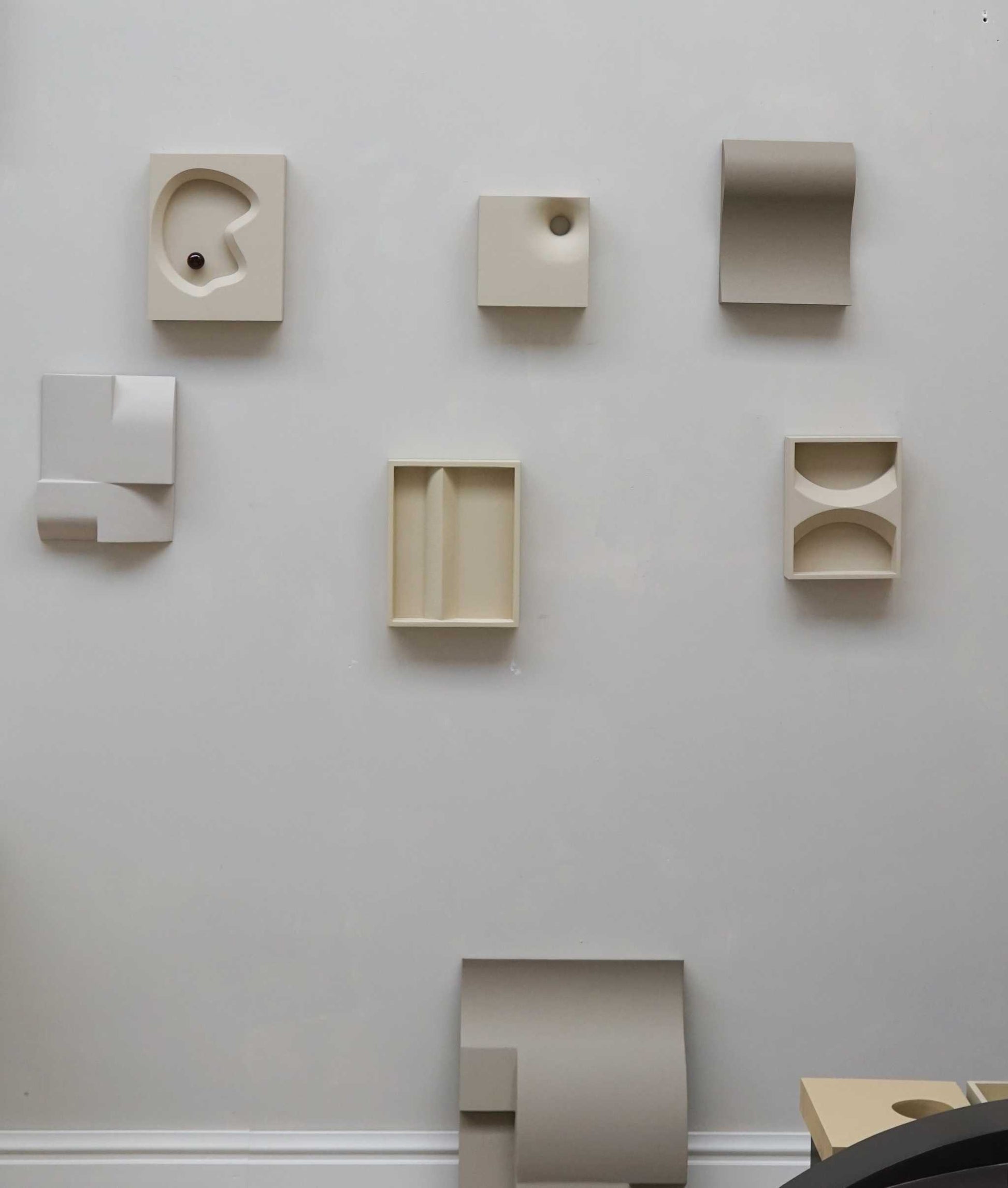 SUNSET - Yellow Cotton artwork from the PLAY collection; plant-based PLA, eco-paint finish, 27x20 cm.