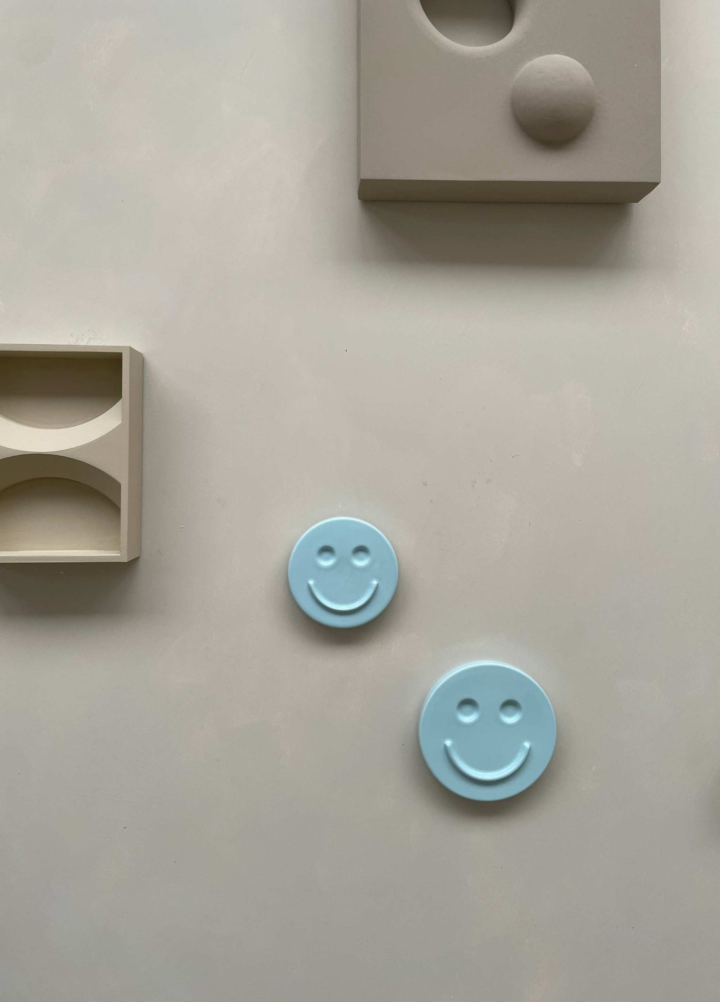 Sky Blue HAPPY ceramics - Iconic Handcrafted Artwork