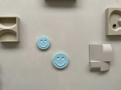 Sky Blue HAPPY ceramics - Iconic Handcrafted Artwork