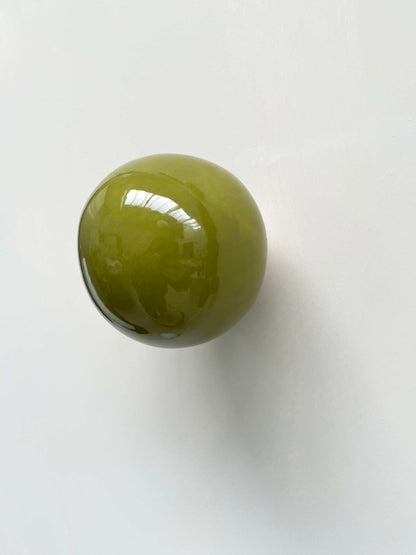 Set of 2 Pieces Ceramic Ball - Handcrafted Wall Sculpture