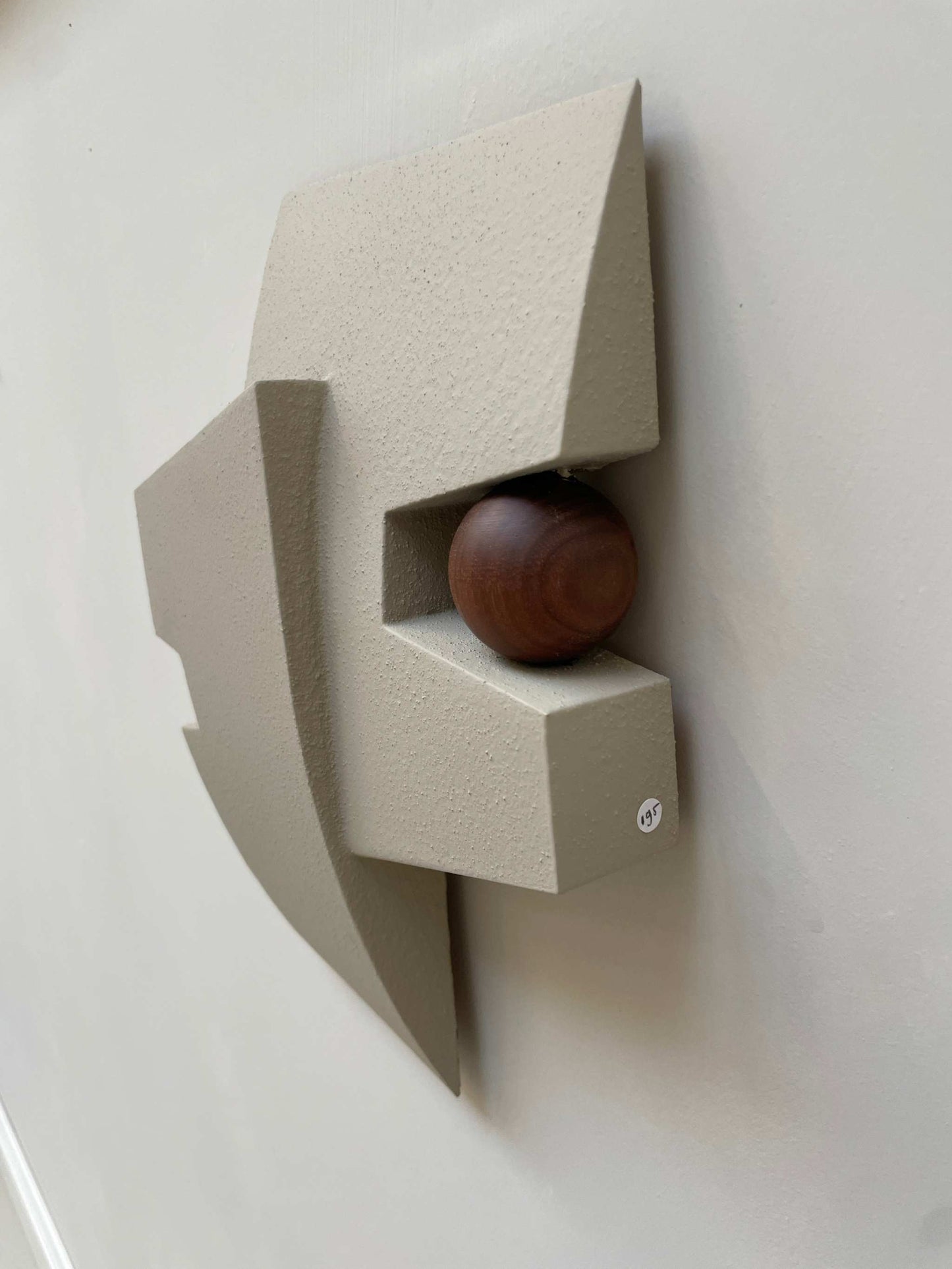 Innovative artwork "Joseph" from PLAY collection, featuring a sand-textured eco-painted design with plant-based PLA, size 30 x 24 cm.