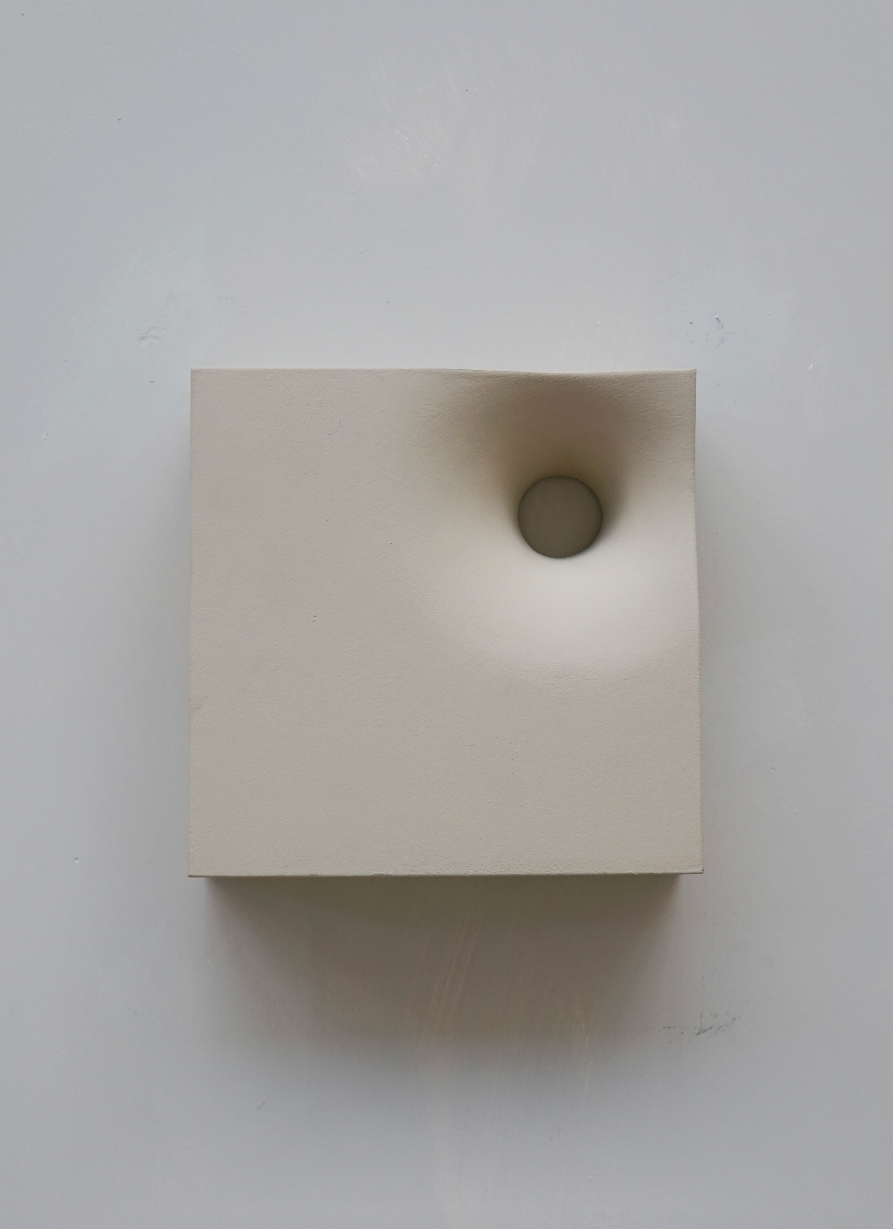 GOAL - Cotton Yellow wall art made from biodegradable PLA with eco-paint and resin finish, 20x20 cm.