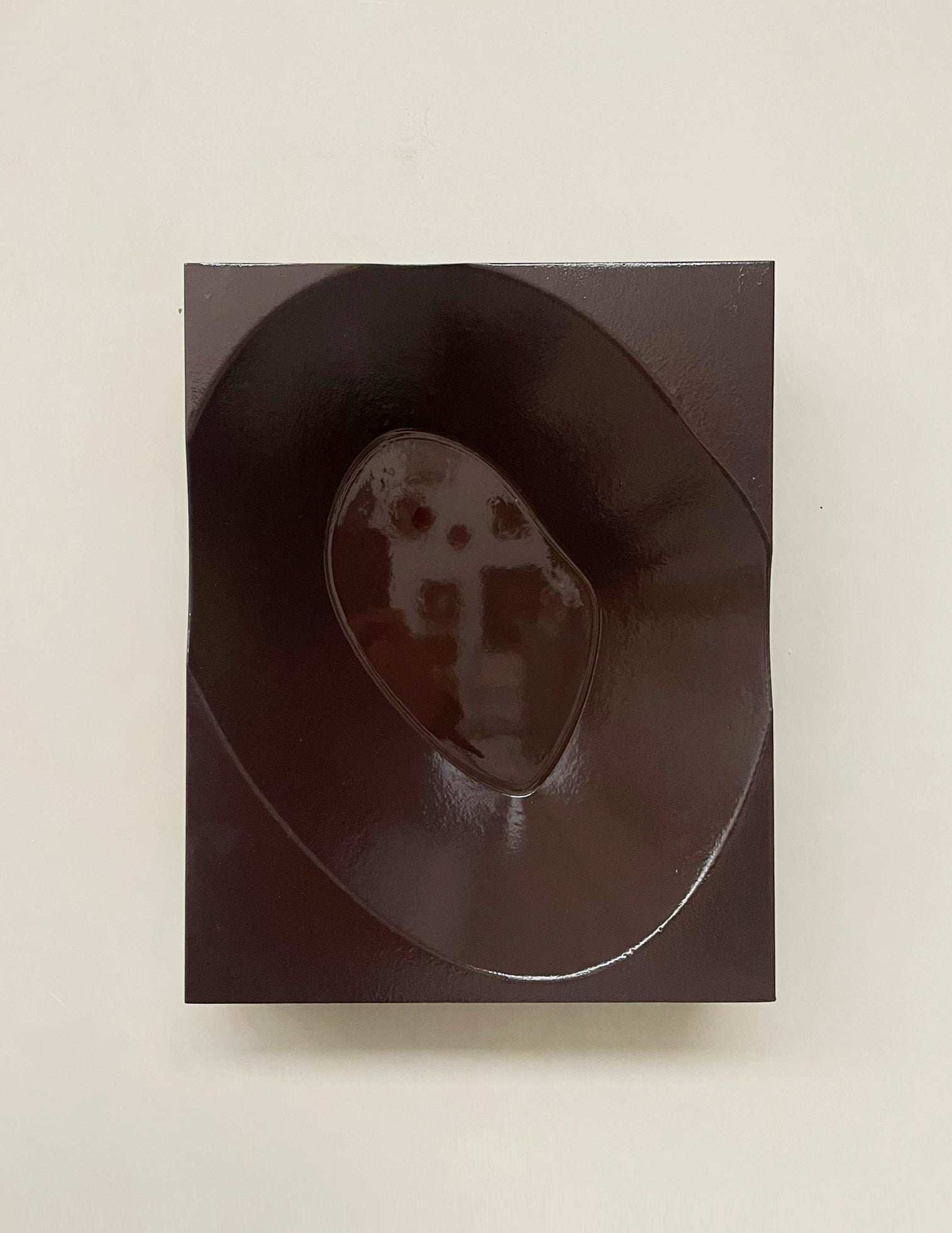 DIPPIN - EGGPLANT artwork made from biodegradable PLA, eco-painted and resin-coated.