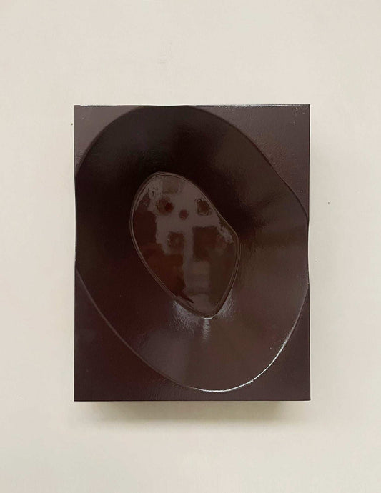 DIPPIN - EGGPLANT artwork made from biodegradable PLA, eco-painted and resin-coated.