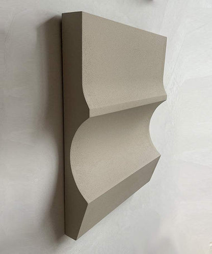 3D art piece '#22.03 Cécé' with sand texture and eco-paint, made from plant-based PLA.