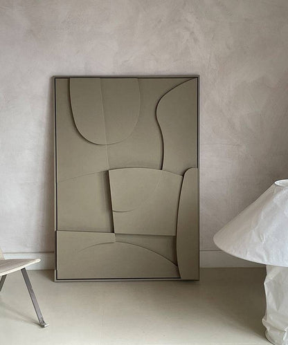 Hand-made 20.2 Archi artwork with textured sand finish, featuring abstract design.