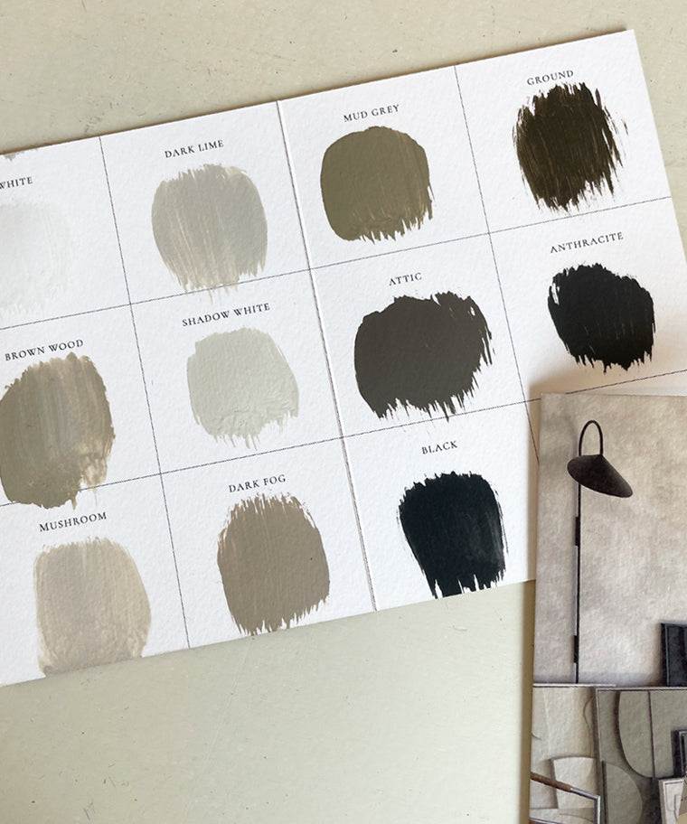 Color swatch with various neutral shades for customizable Quartet Do-Re-Mi-Fa artwork.