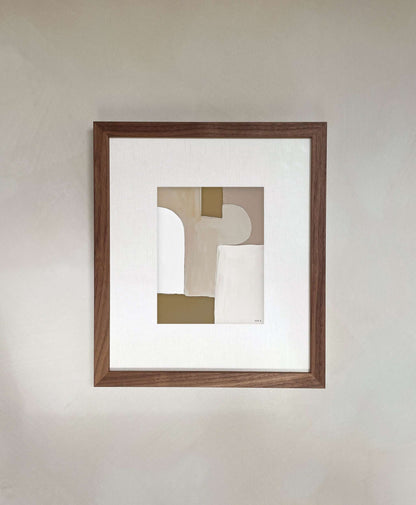 Benja art print with abstract design, high-quality Hahnemühle paper, 1 cm white border, unframed.