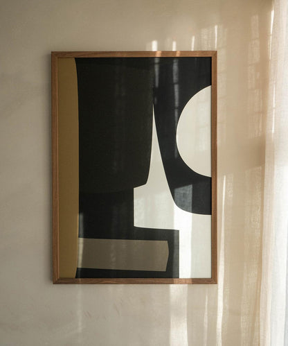 Art print by 'Faye' with abstract design, high-quality Hahnemühle paper, unframed with a 1 cm white border.