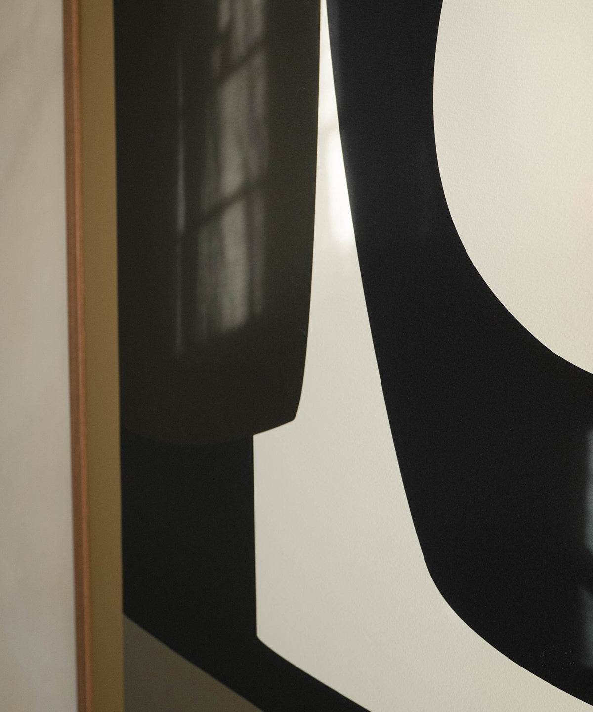 Abstract art print with high-quality matte finish on premium Hahnemühle paper.