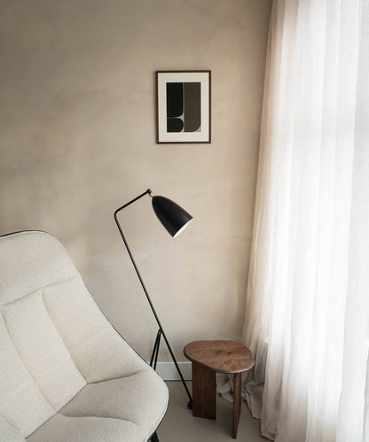 Art print titled "James" on wall with modern decor, featuring a high-quality print technique on premium Hahnemühle paper.