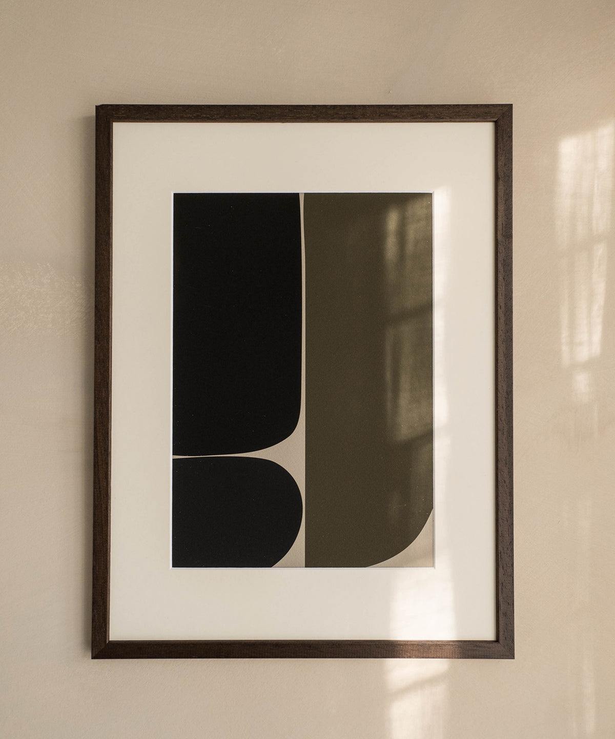 Premium art print by James on matte Hahnemühle paper with a minimalist geometric design, featuring a 1 cm white border (frame not included).