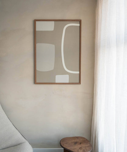 Art print on premium Hahnemühle paper with geometric motif, no frame included.