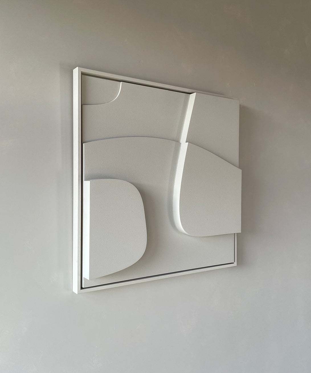 3D art wall piece made from biodegradable PLA material with a sand texture finish.