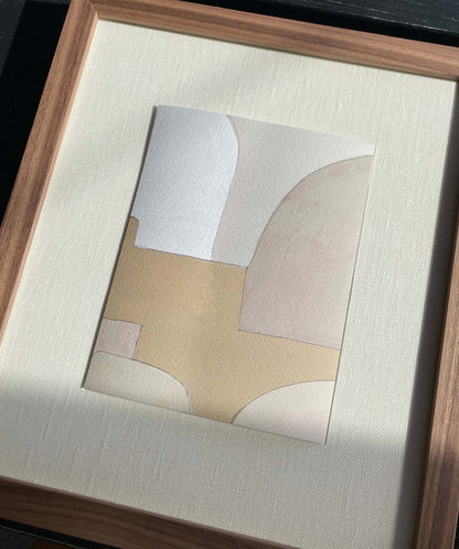 Loui Lee art print with abstract design on premium Hahnemühle paper, shown framed.
