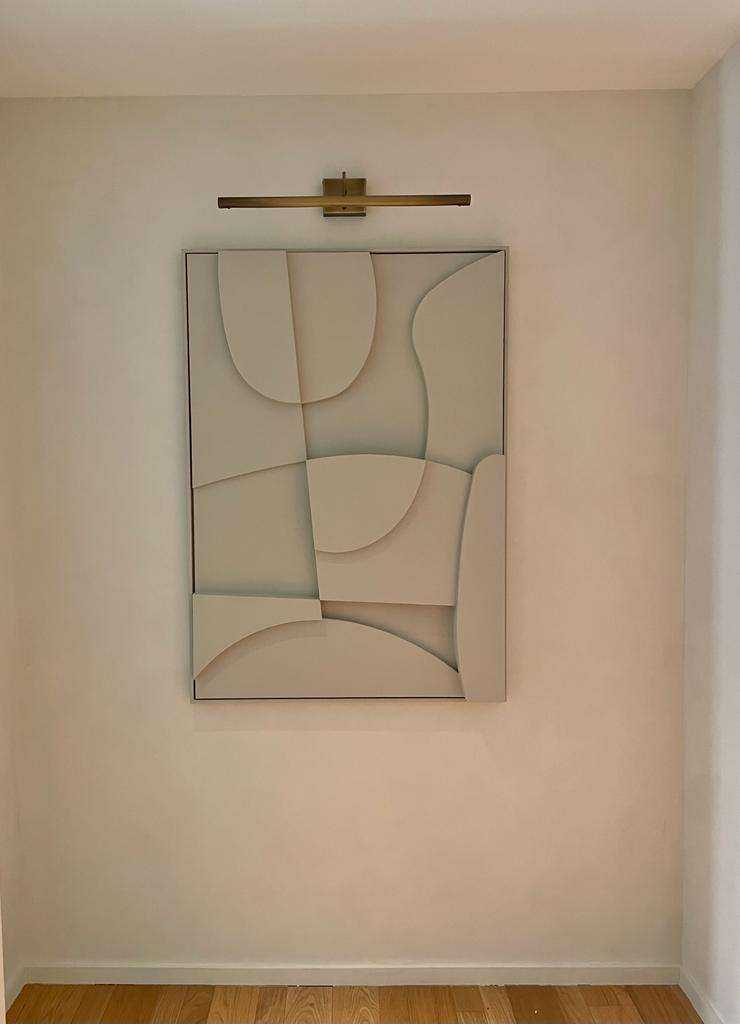 20.2 Archi handmade wall art with sand texture finish.